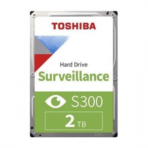 Toshiba 3,5" S300 2TB 128MB 5400RPM HDWT720UZSVA  SATA 3, 7/24 Guvenlik