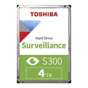Toshiba 3,5" S300 4TB 256MB 5400RPM HDWT840UZSVA SATA 3, 7/24 Guvenlik