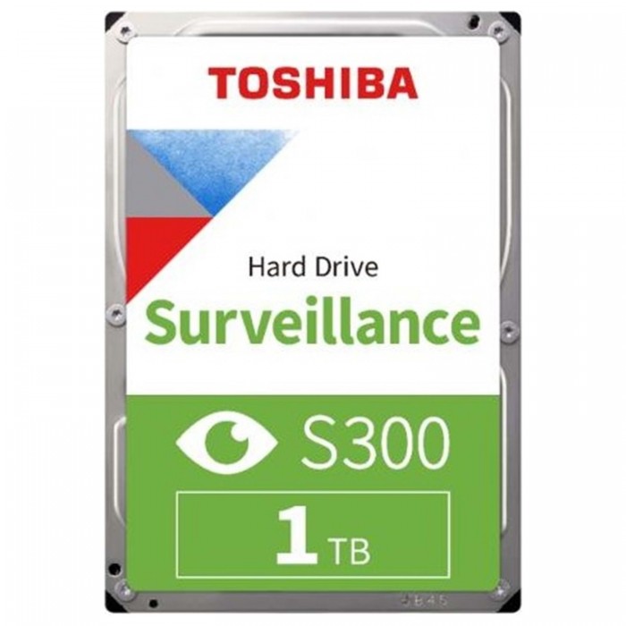 Toshiba 3,5" S300 1TB 128MB 5700RPM HDWV110UZSVA SATA 3, 7/24 Guvenlik